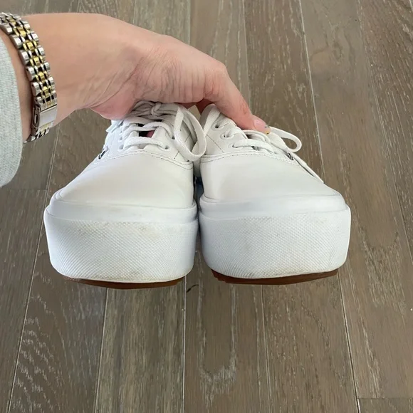 Vans Era Stacked Platform Sneakers in Pure White Women’s Size 7 - Picture 5 of 5